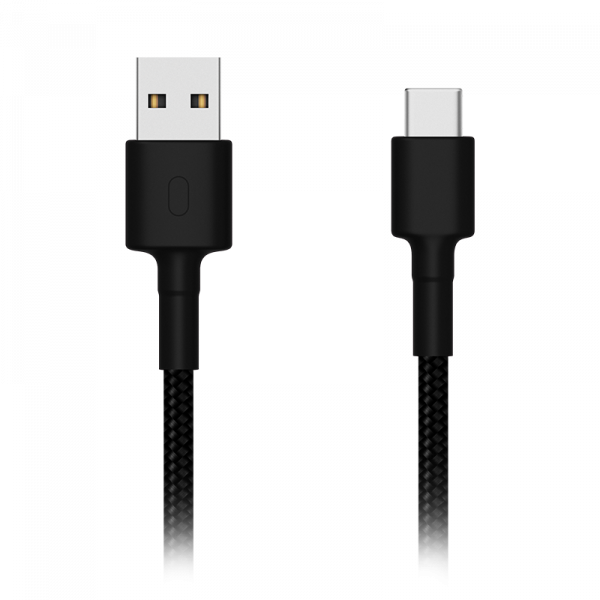 USB Type C Charge and Sync Cable – Charging Cable for Fast Charging of Mobile Phones and Tablets – 1.5 m - Black